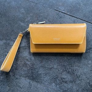 Gorgeous Mustard Yellow Mat n Nat Clutch